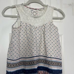Girls Eyeshadow Floral Patterned tank top (Good Condition)